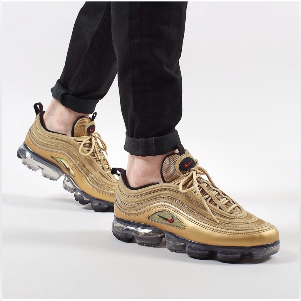 Nike Kids Gold And Black Sneakers